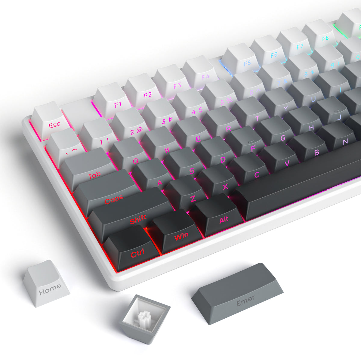 Surmen Keycaps SURMEN Gradient PBT Key caps for Mechanical Keyboards, 135-keys Custom ...